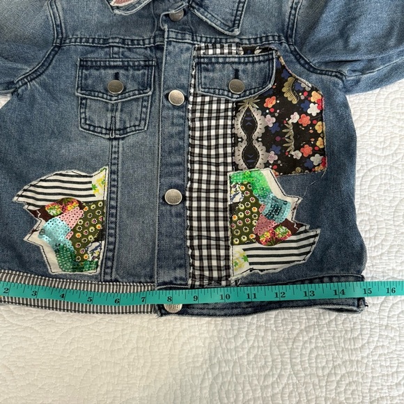 Desigual Multicolor Patchwork Jean Jacket - Picture 9 of 12